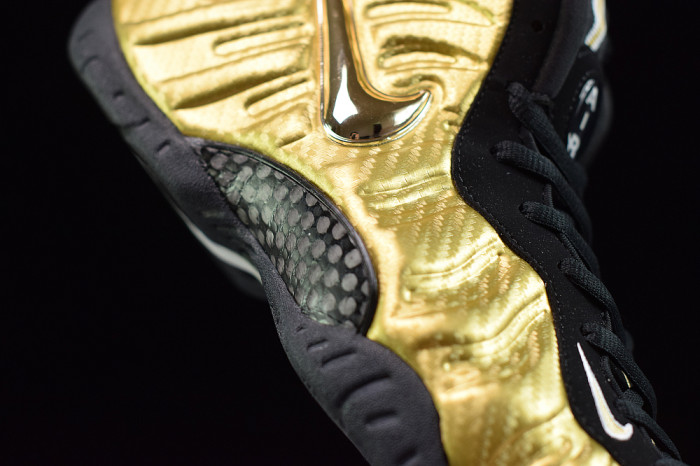 Nike Air Foamposite Pro “Metallic Gold” Black mens 624041-701