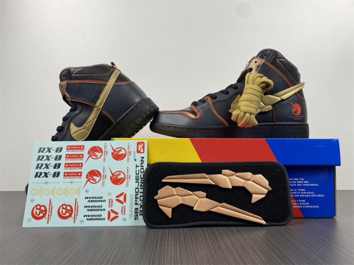 Gundam x Nike SB Dunk High “Banshee” DH7717-400