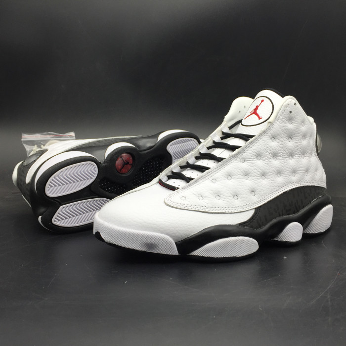 AIR JORDAN 13 RETRO SNGL DAY "LOVE AND RESPECT" black/ white mens 888164-112