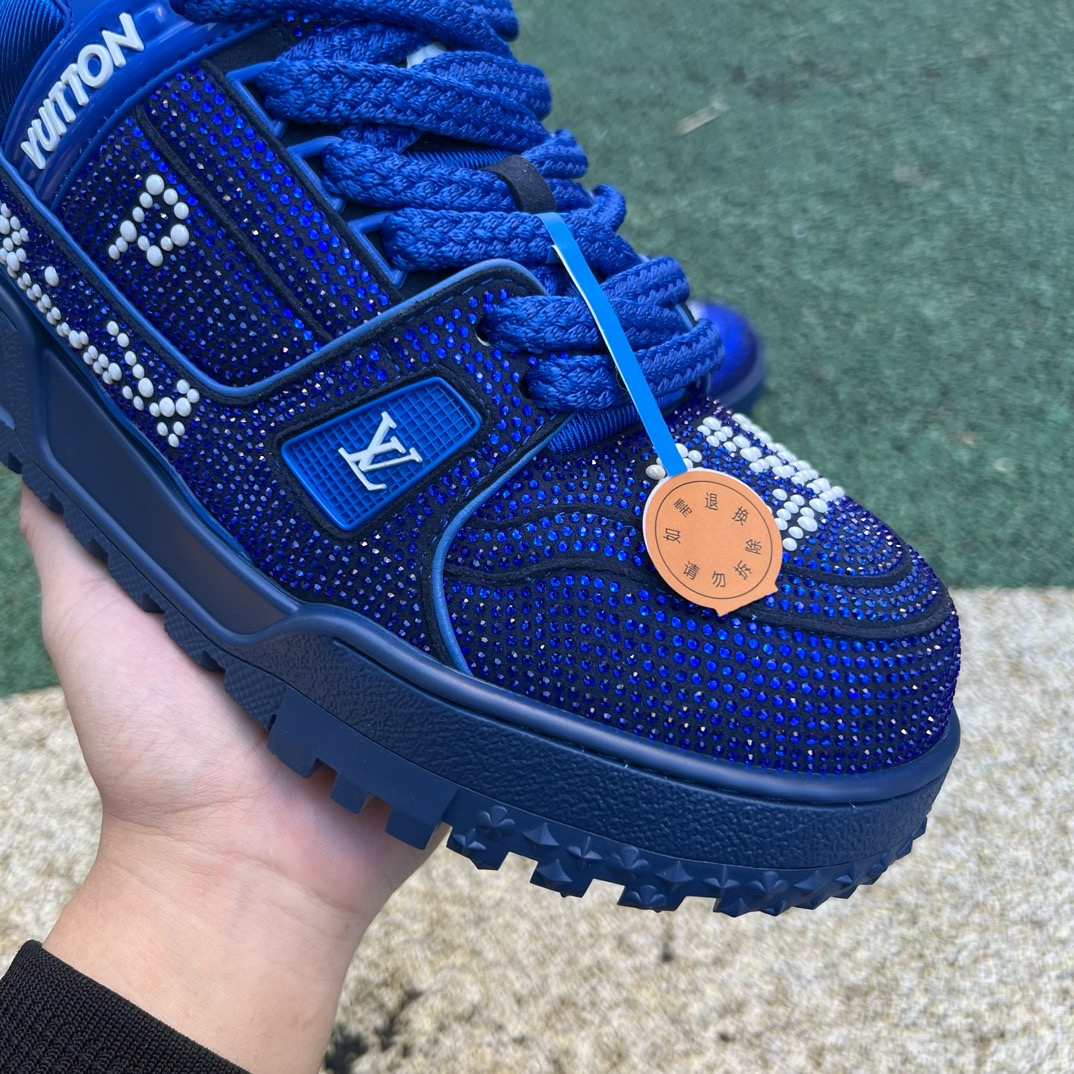 lv trainer maxi full of Di*m*nds blue