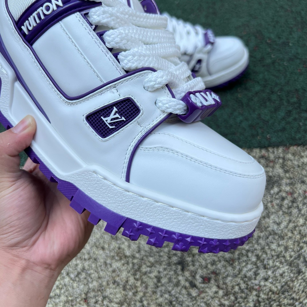 LV TRAINER MAXI White-purple